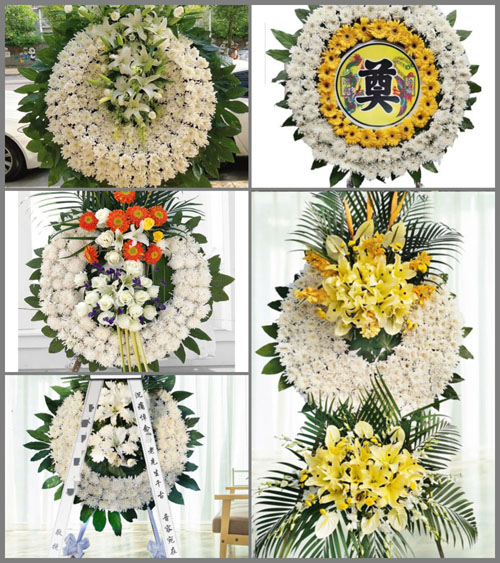 福建福州长乐市江田镇江田村花圈速递